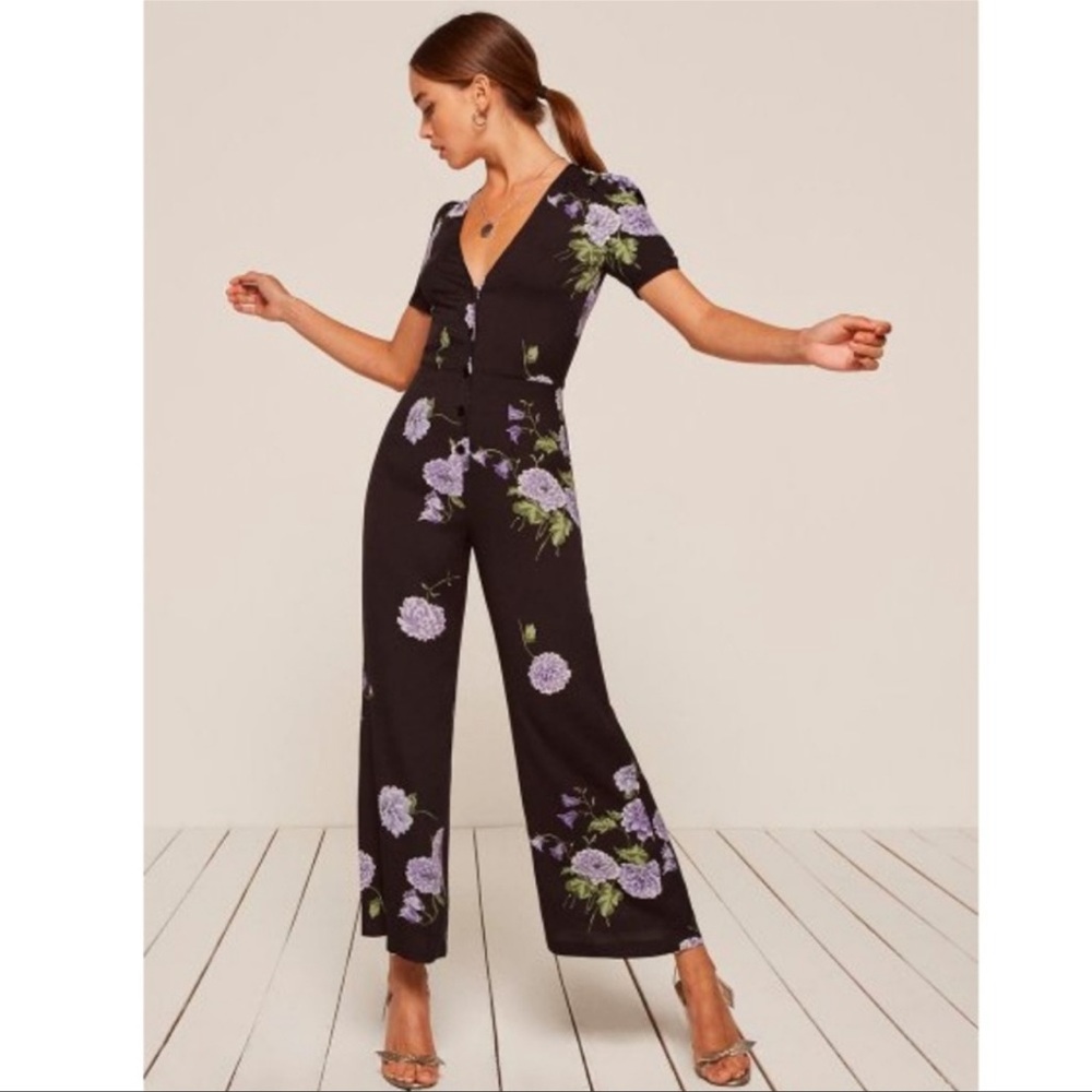 Reformation France Jumpsuit in Regalia size 0 - Picture 1 of 4